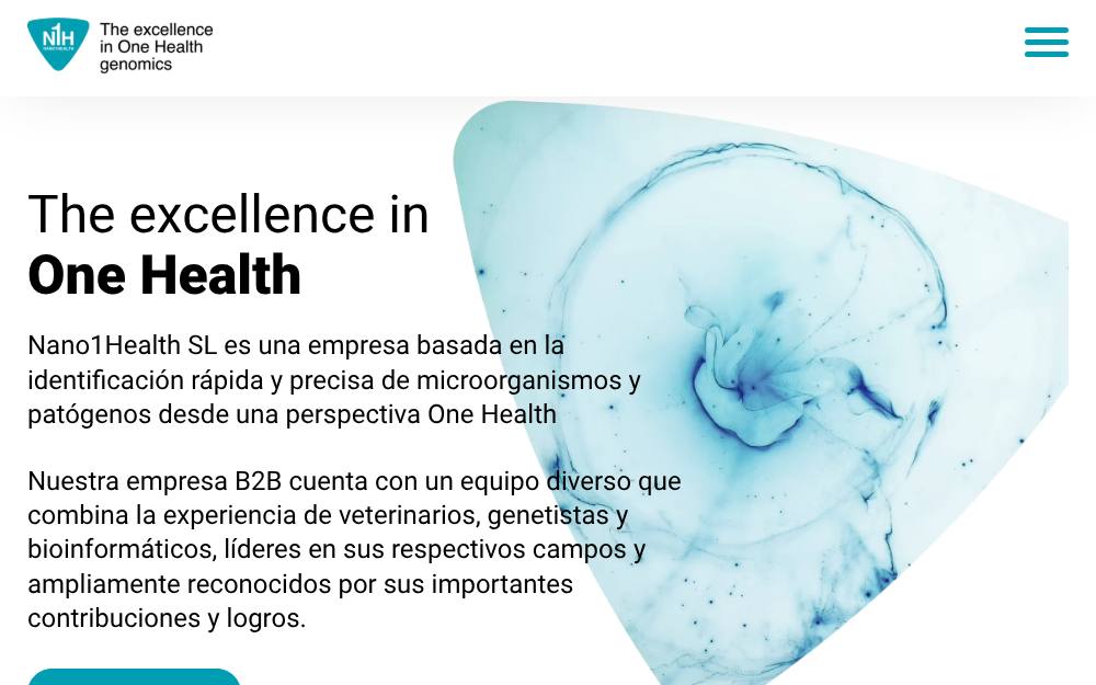 Portada de la web de Nano1Health