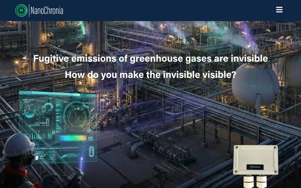 Portada de la web de Nanochronia