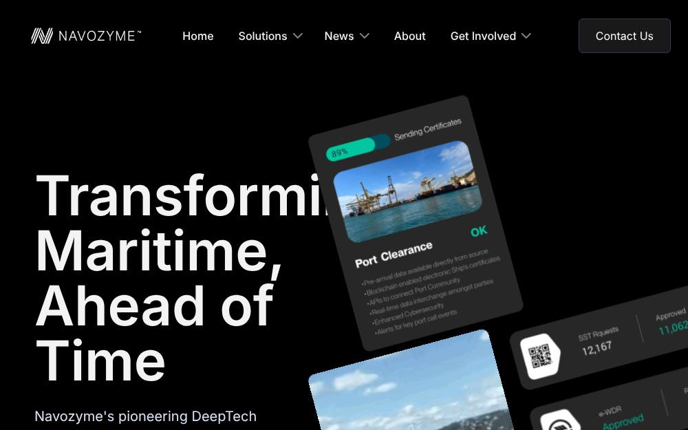 Portada de la web de Navozyme