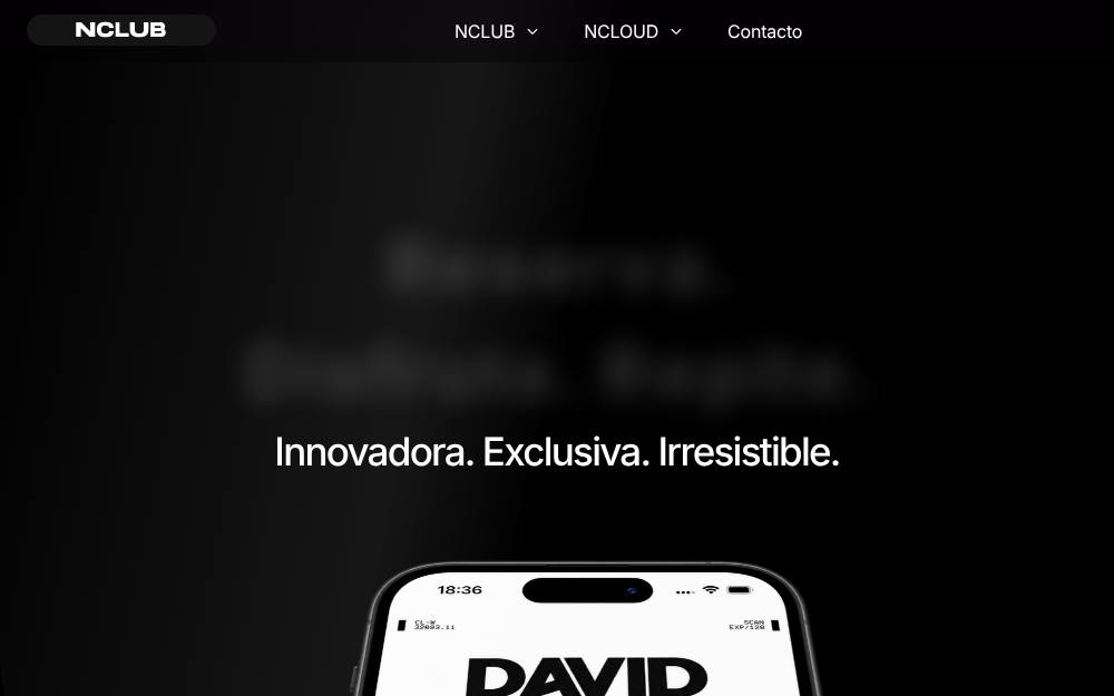 Portada de la web de Nclub