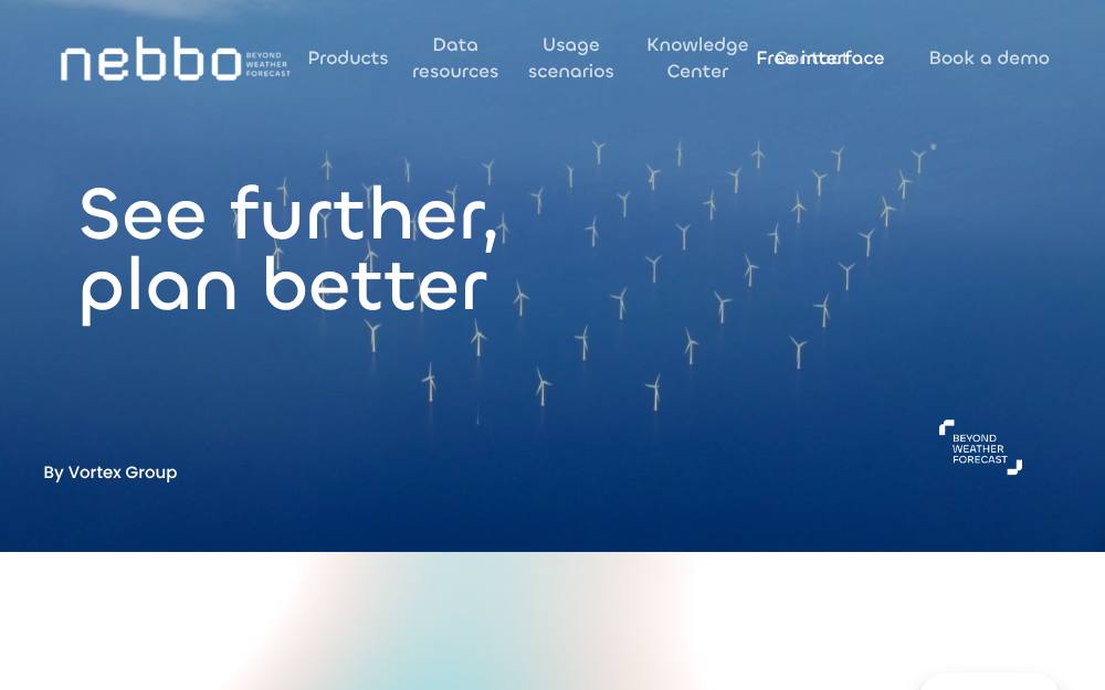Portada de la web de Nebbo