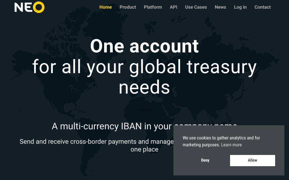 Portada de la web de Neo Capital Ventures