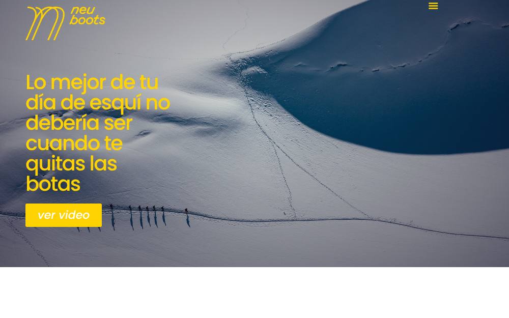 Portada de la web de Neu Boots