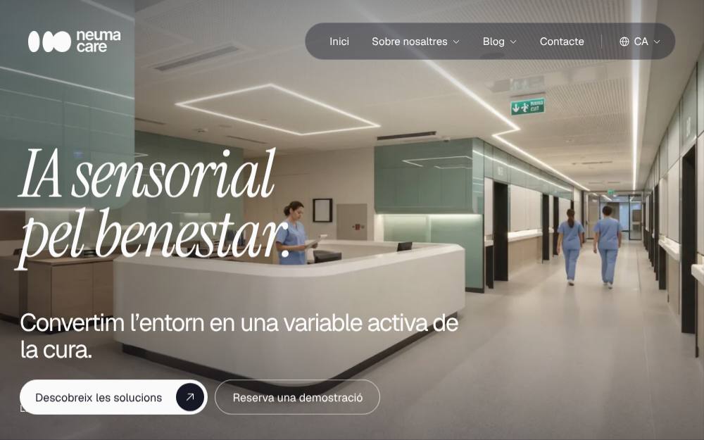Portada de la web de Neuma Care