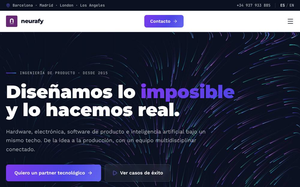 Portada de la web de Neurafy