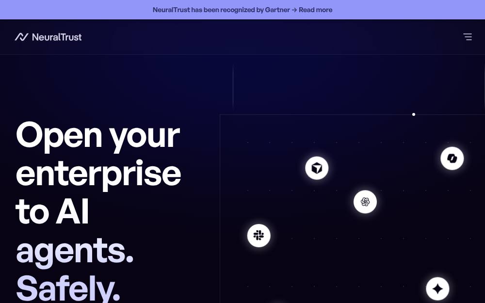 Portada de la web de Neuraltrust
