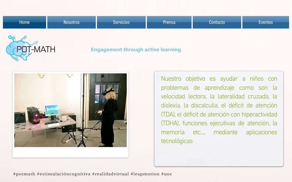 Portada de la web de Neurolearning Potmath