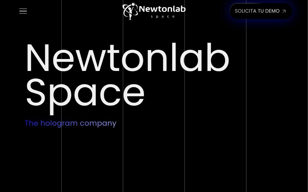 Portada de la web de Newtonlab Space