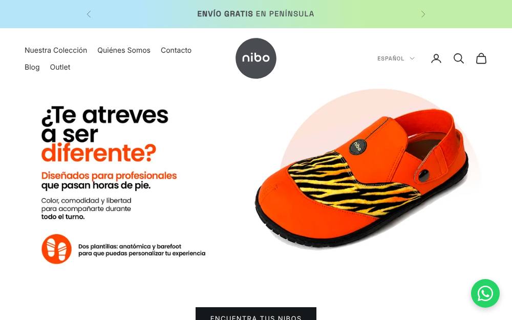 Portada de la web de Nibo
