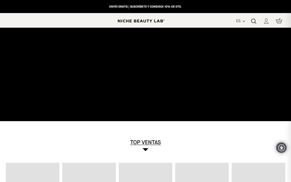 Portada de la web de Niche Beauty Lab
