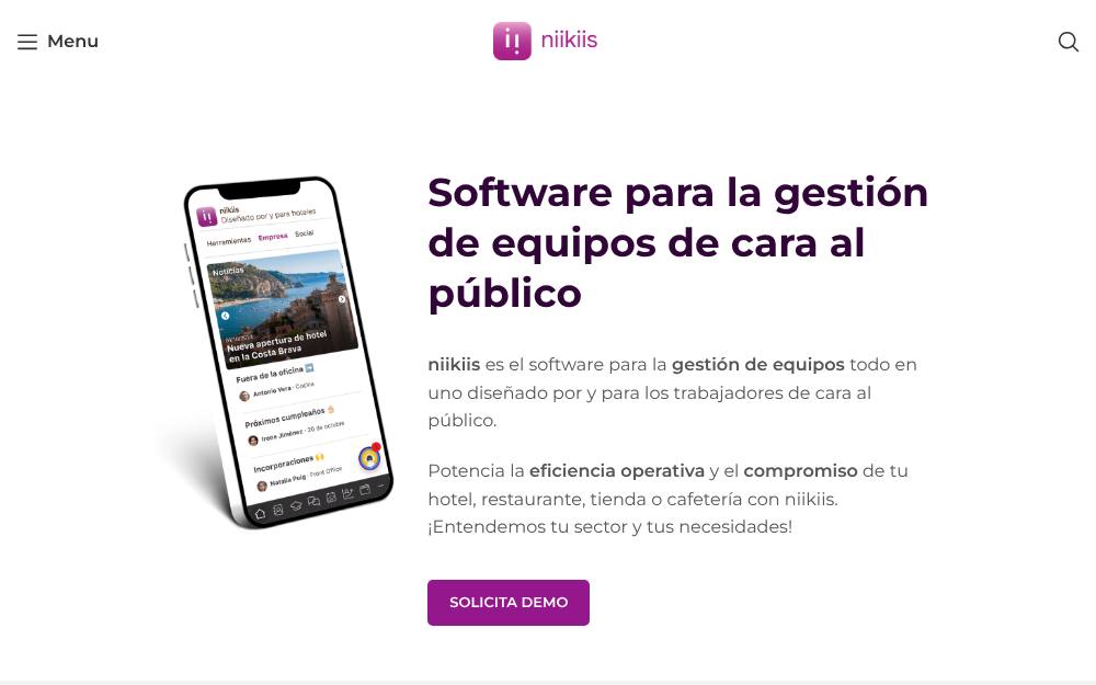 Portada de la web de Niikiis