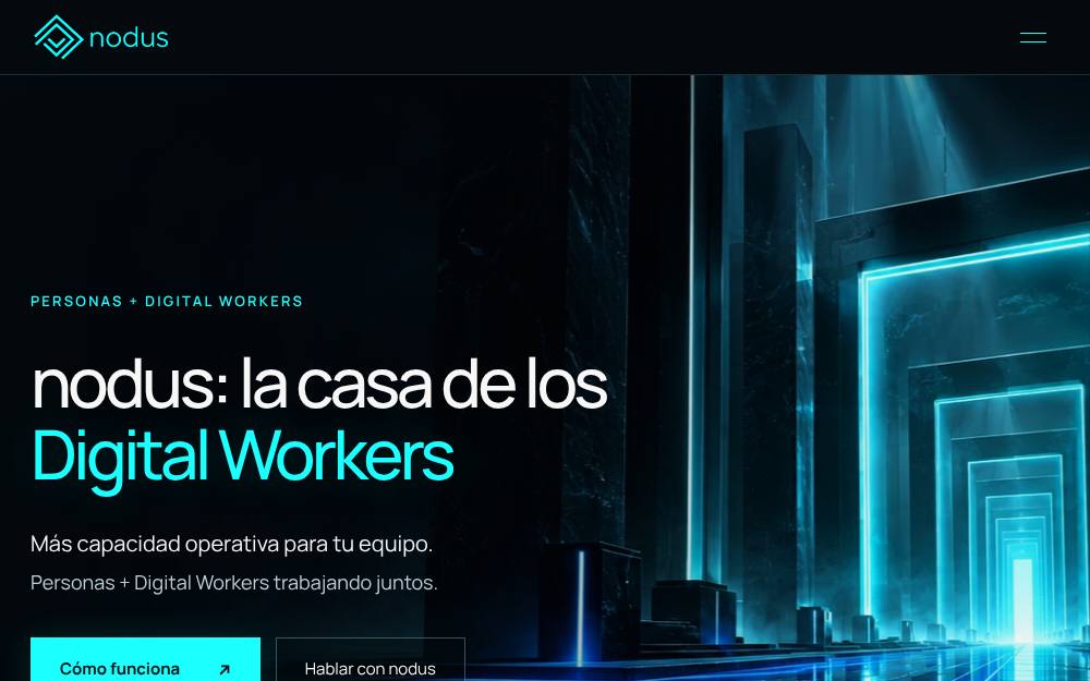Portada de la web de Nodus