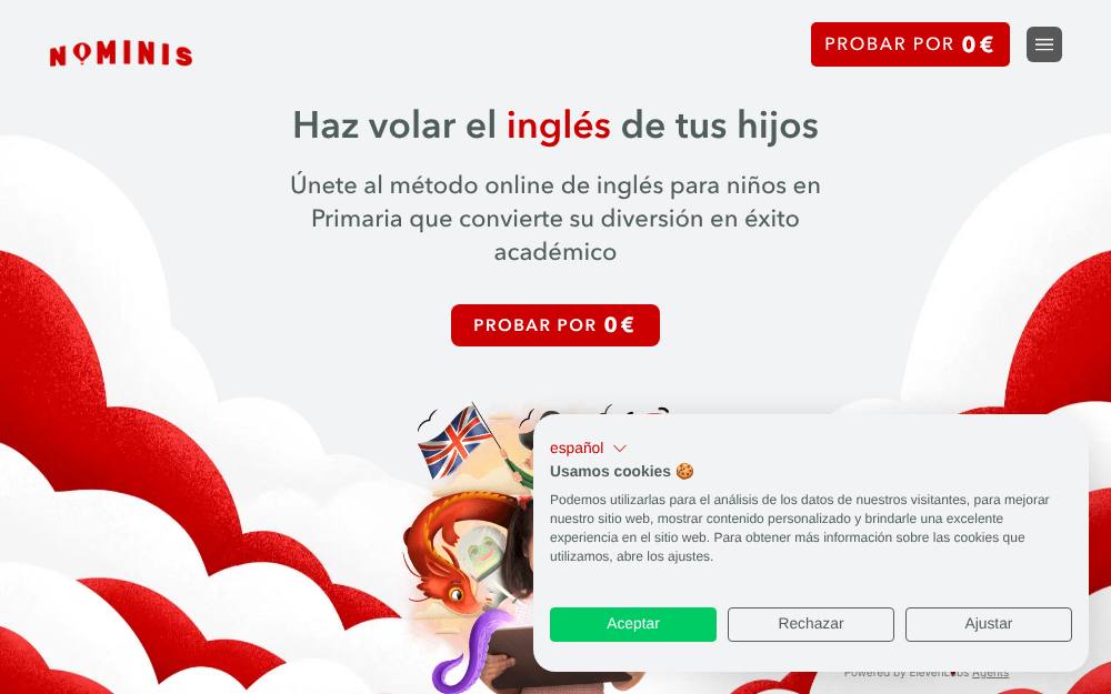 Portada de la web de Nominis