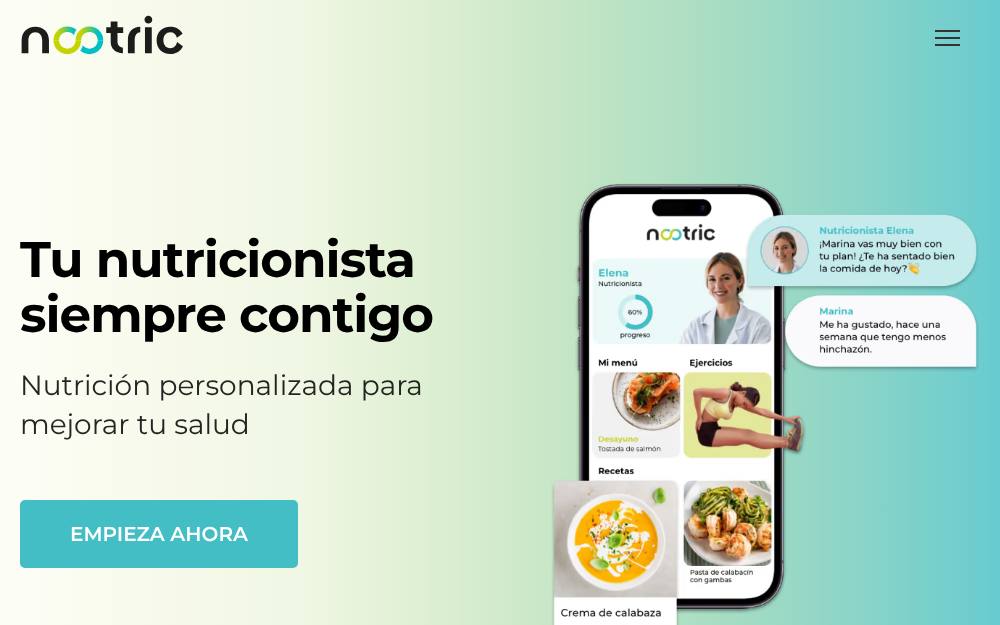 Portada de la web de Nootric