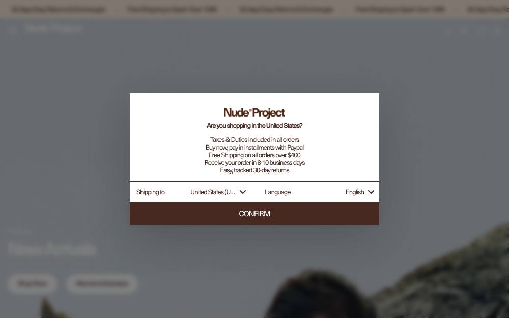 Portada de la web de Nude-Project