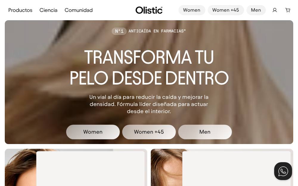 Portada de la web de Olistic