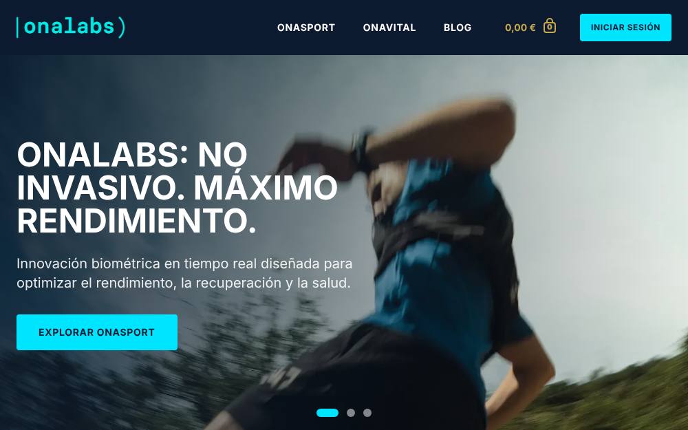 Portada de la web de Onalabs Inno Hub Sl
