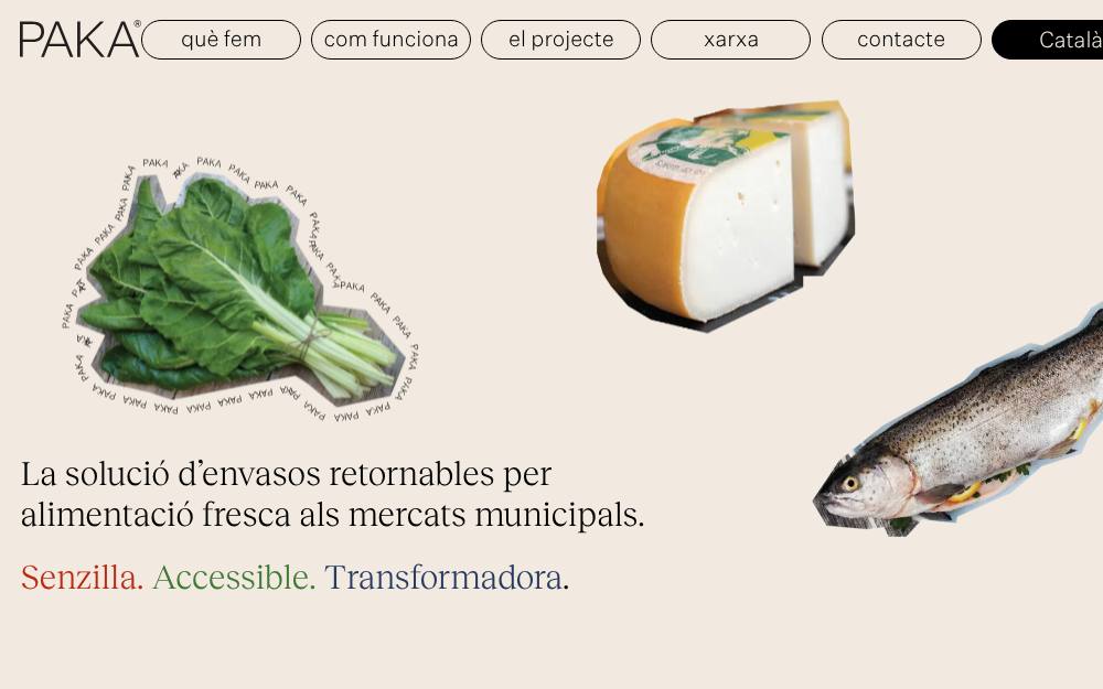 Portada de la web de Paka