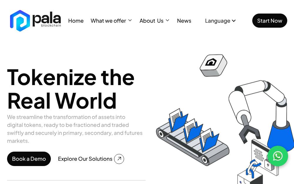 Portada de la web de Palablockchain