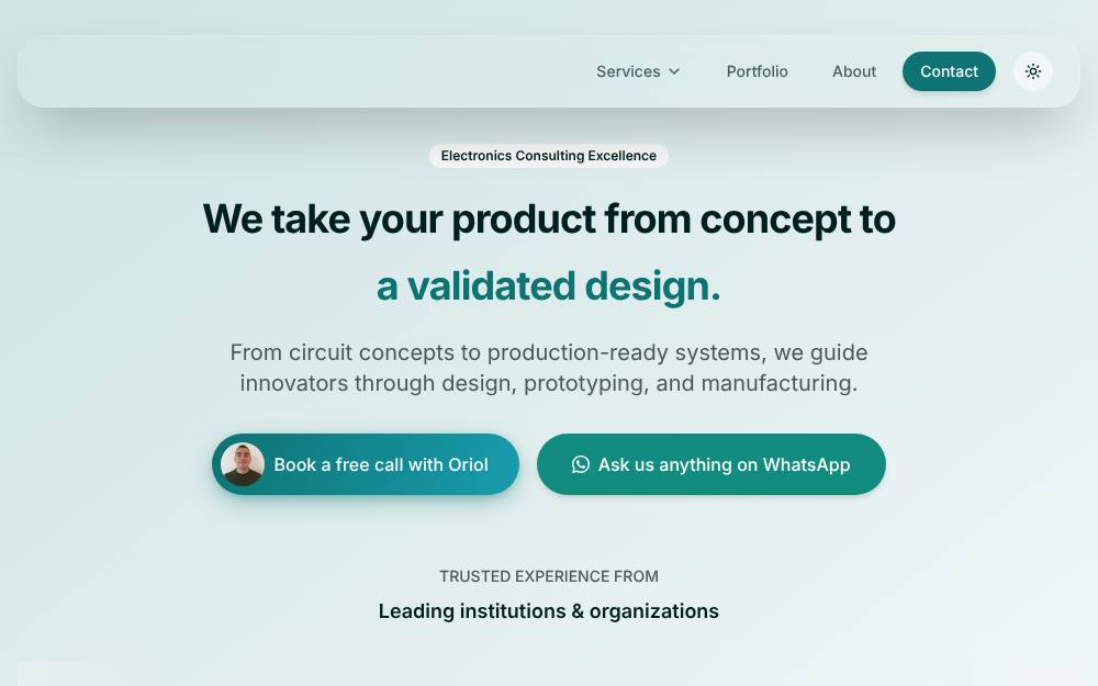 Portada de la web de Palroc Labs
