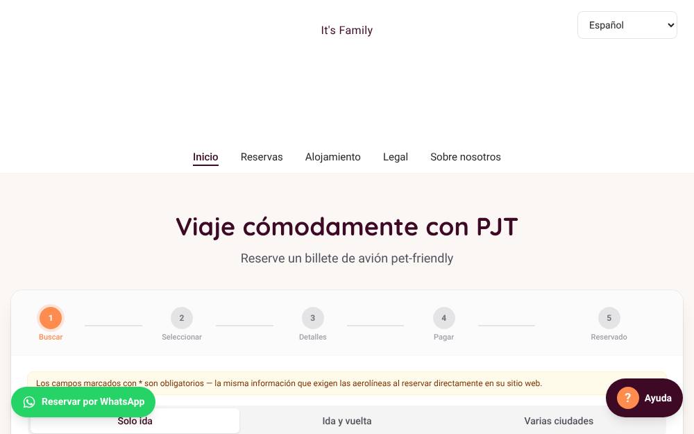 Portada de la web de Pawpass