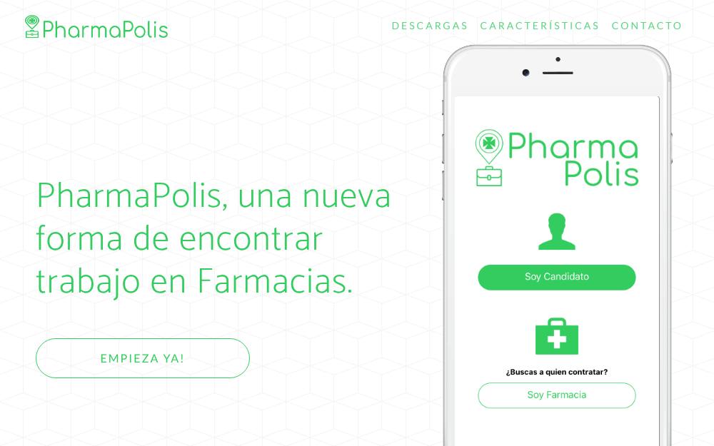 Portada de la web de Pharmapolis