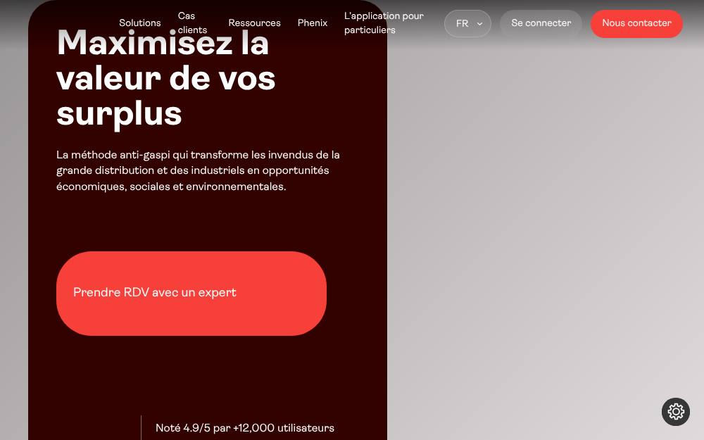 Portada de la web de Phenix