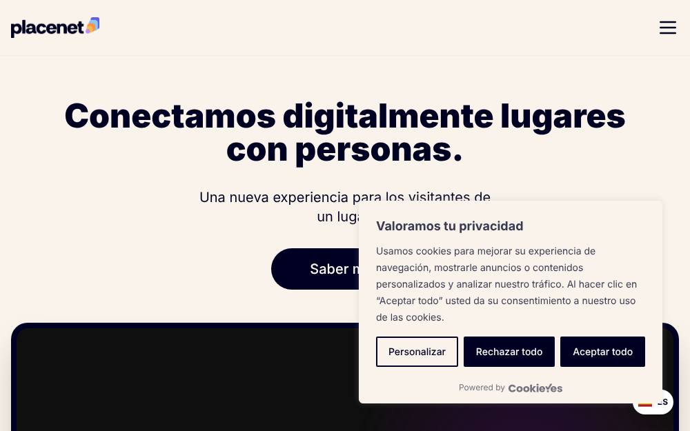 Portada de la web de Placenet