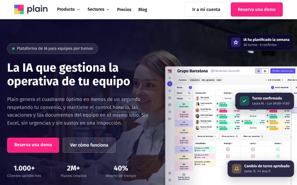 Portada de la web de Plain