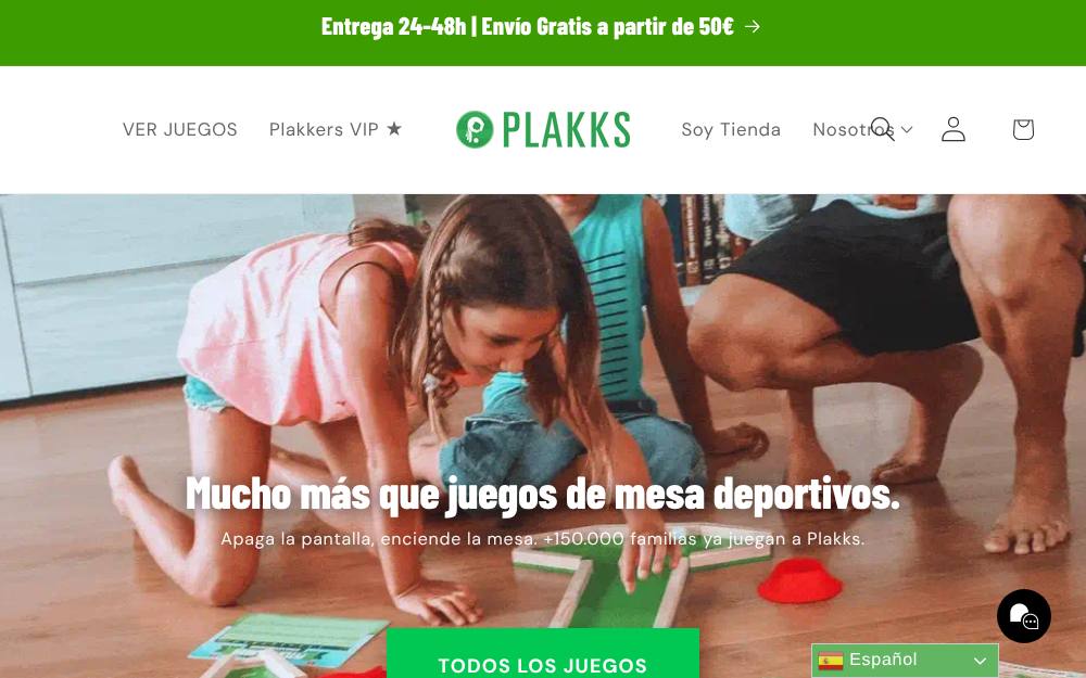 Portada de la web de Plakks