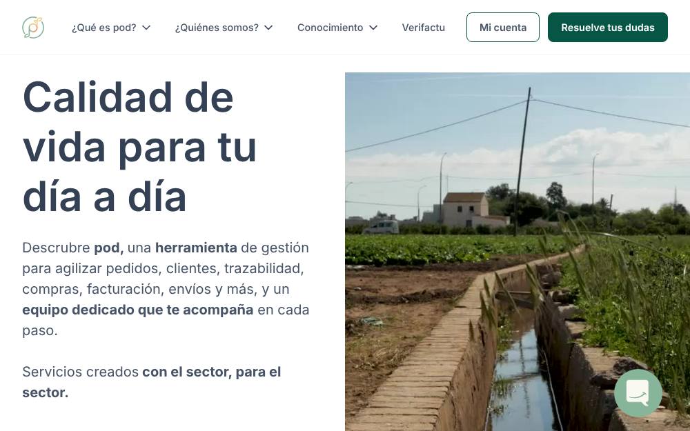 Portada de la web de Plant On Demand