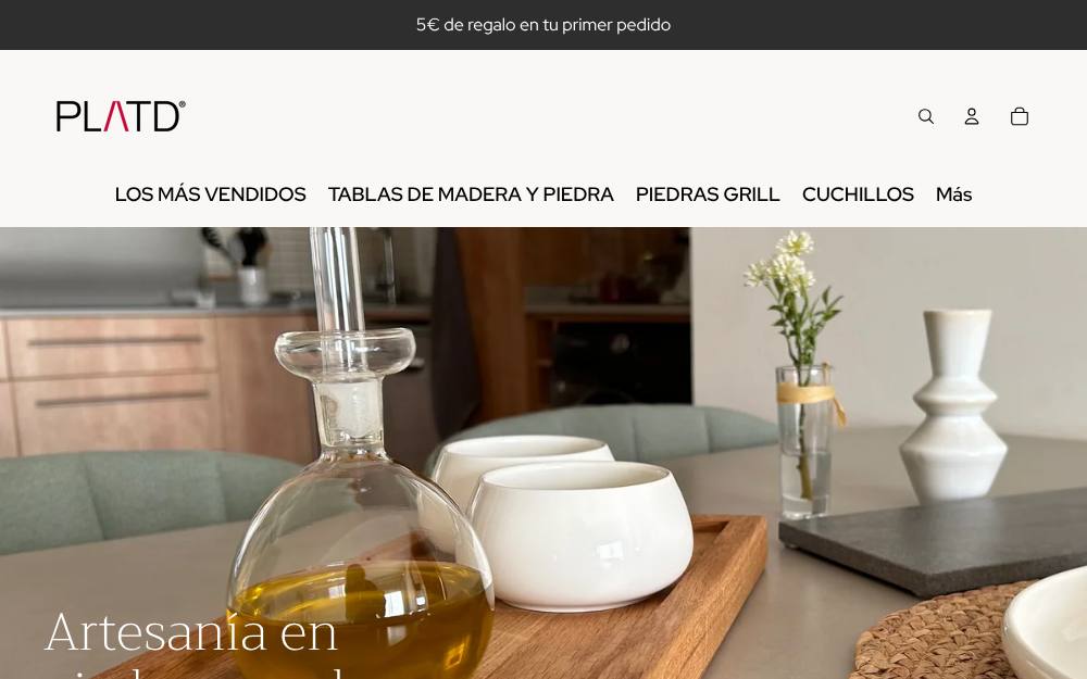 Portada de la web de Platd