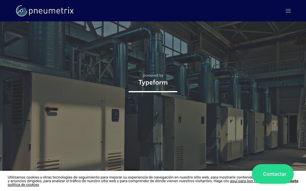 Portada de la web de Pneumetrix