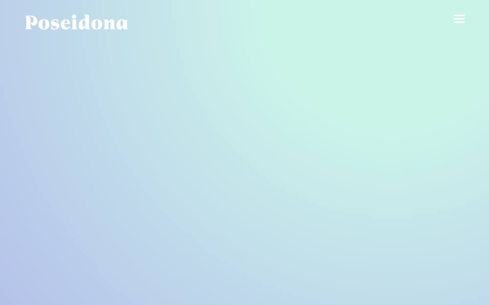 Portada de la web de Poseidona