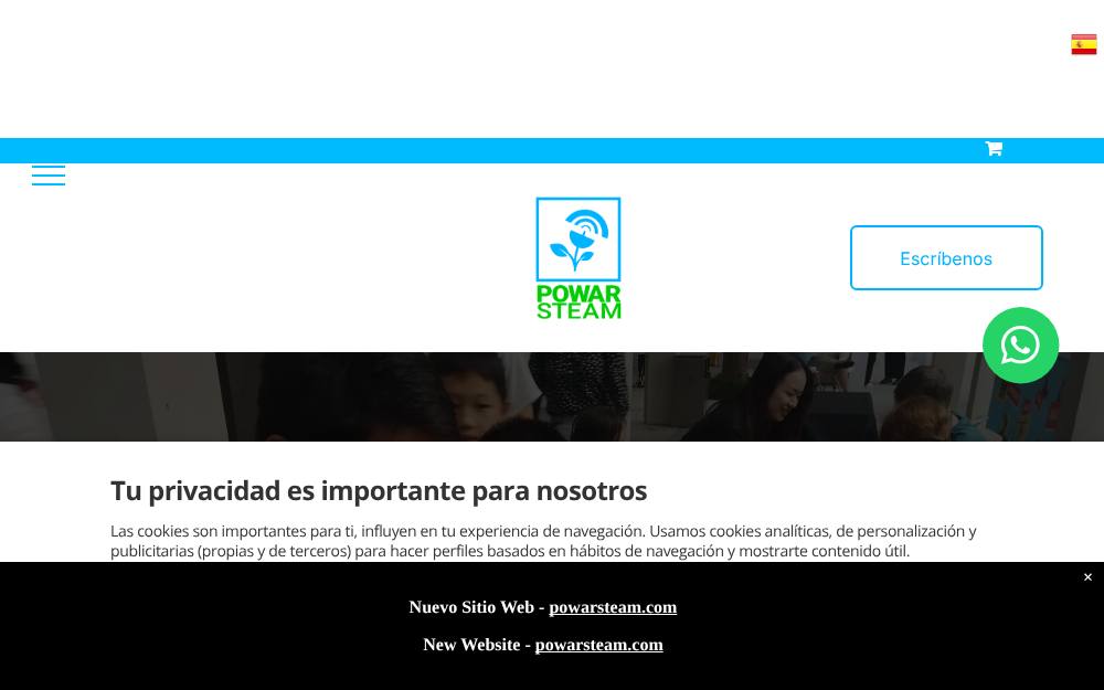 Portada de la web de Powar Steam