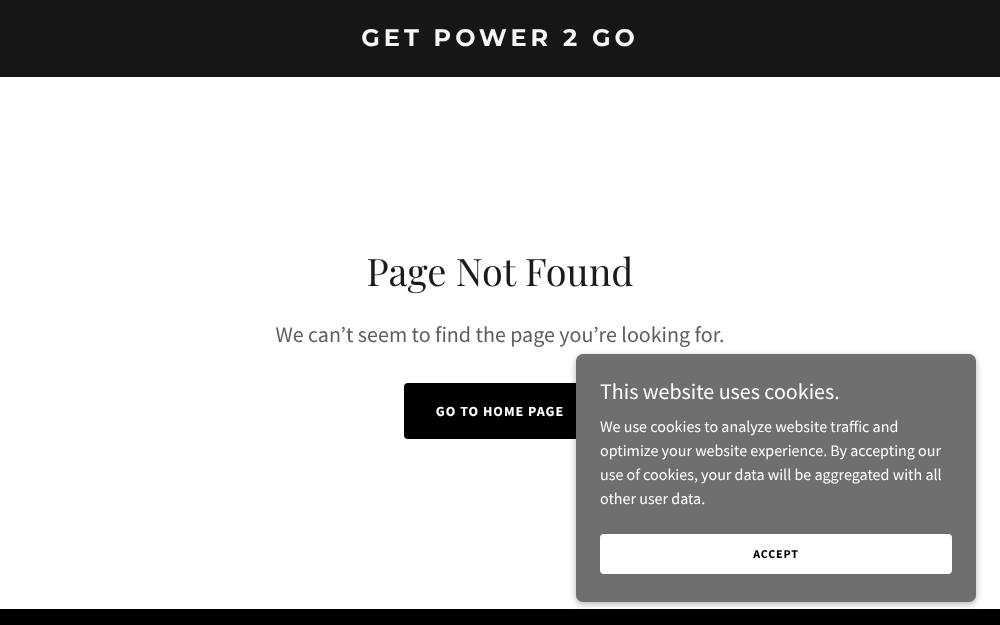 Portada de la web de Power2Go