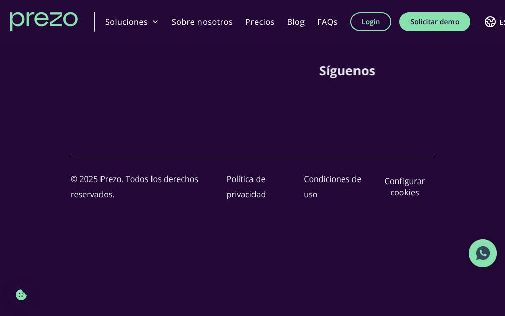 Portada de la web de Prezo