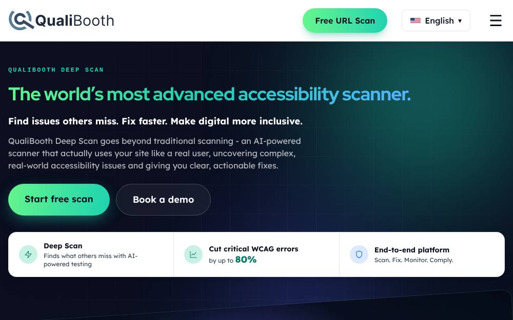 Portada de la web de Qualibooth