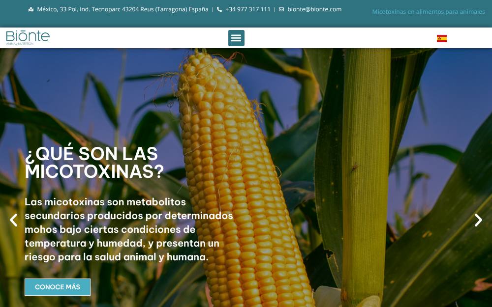 Portada de la web de Quimitox