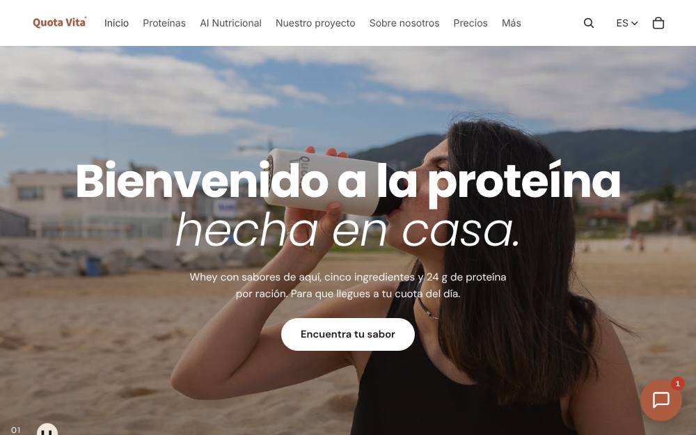 Portada de la web de Quota Vita