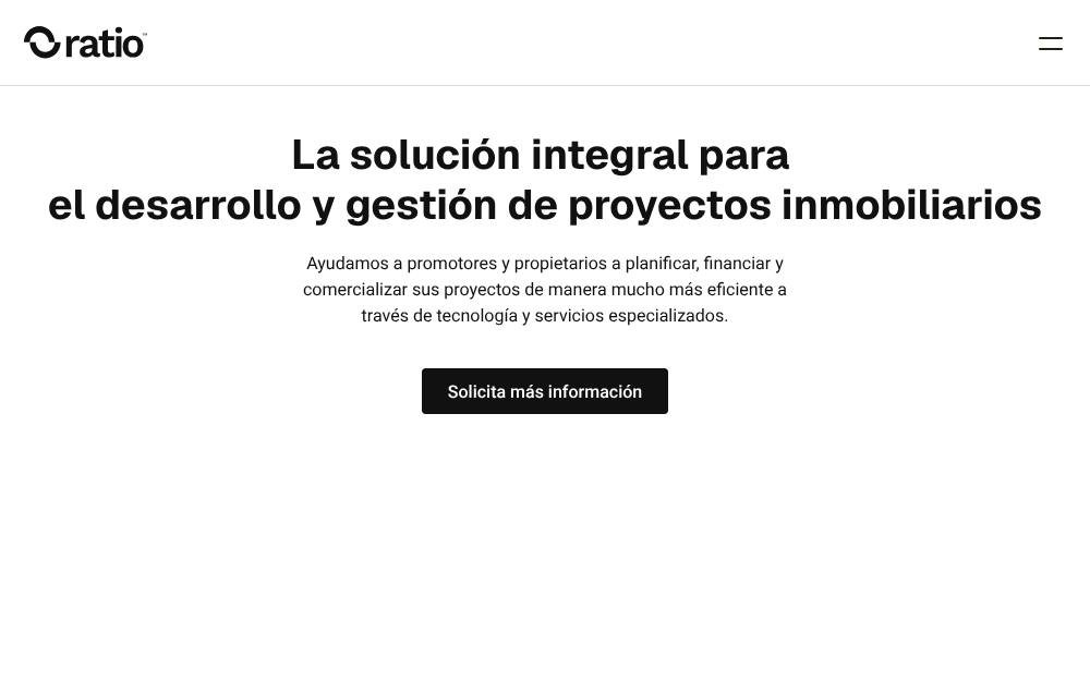 Portada de la web de Ratio
