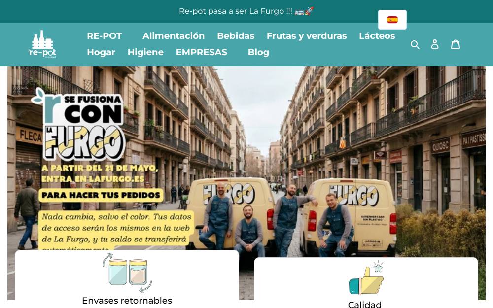 Portada de la web de Re-Pot