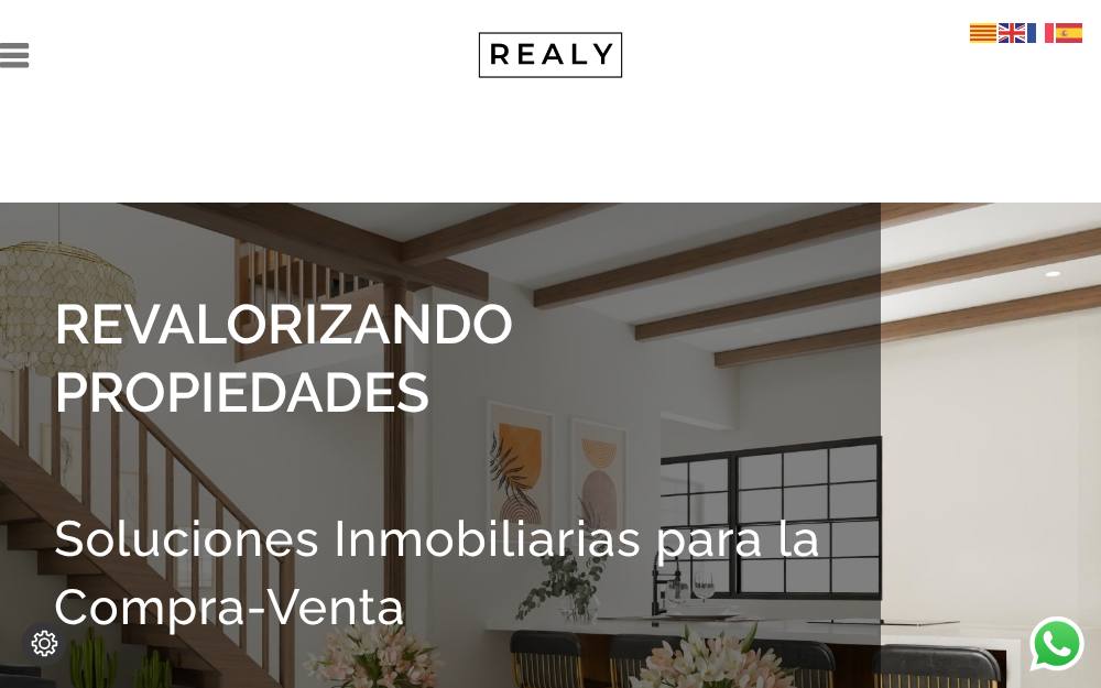 Portada de la web de Realy