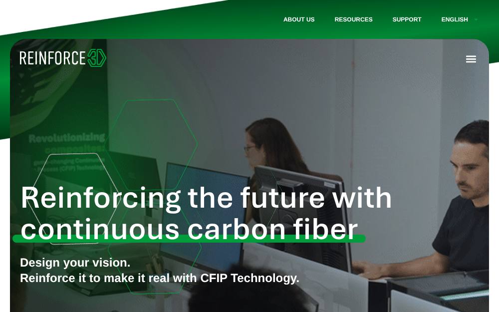 Portada de la web de Reinforce3D