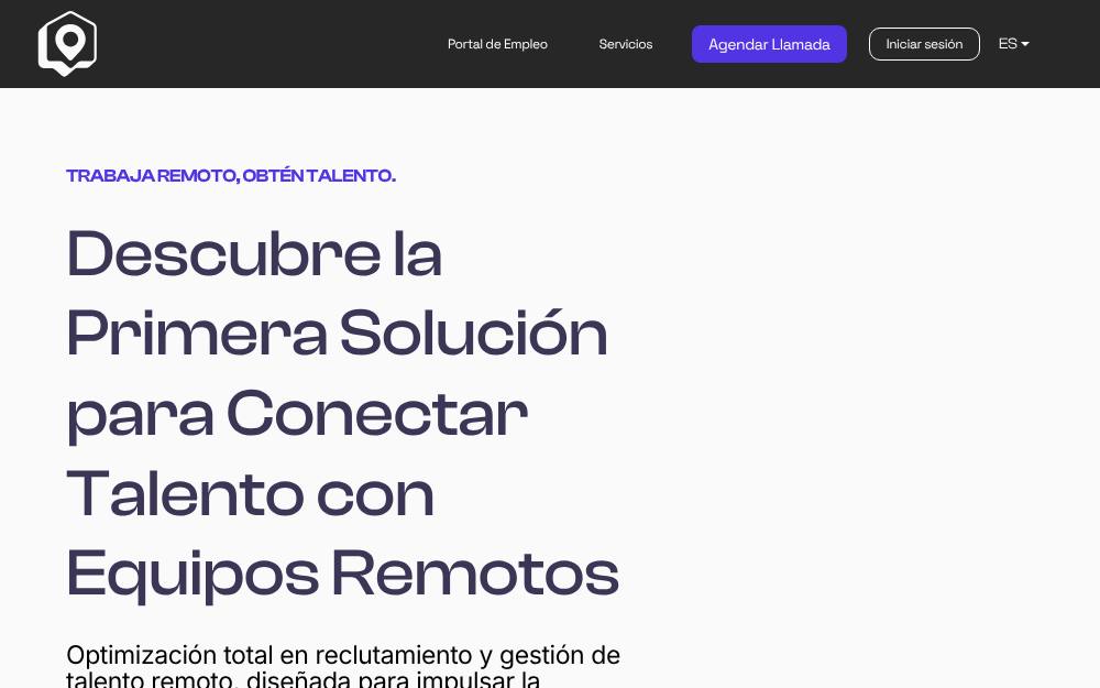 Portada de la web de Remote And Talent
