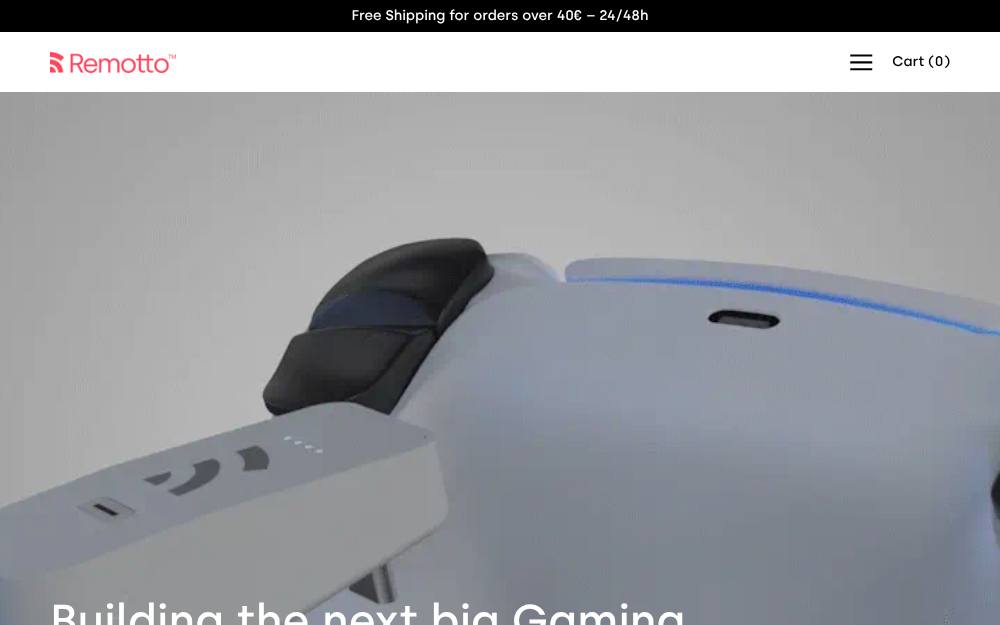 Portada de la web de Remotto