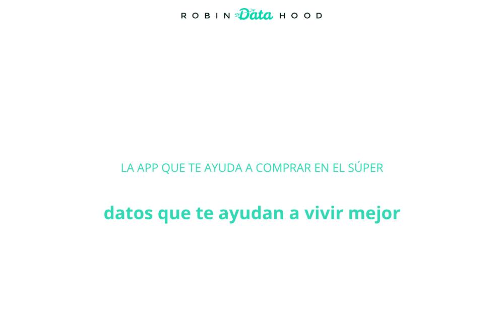 Portada de la web de Robin-Data-Hood