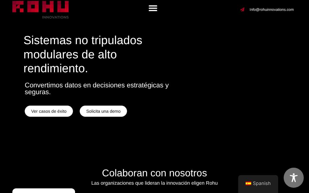 Portada de la web de Rohu Innovations
