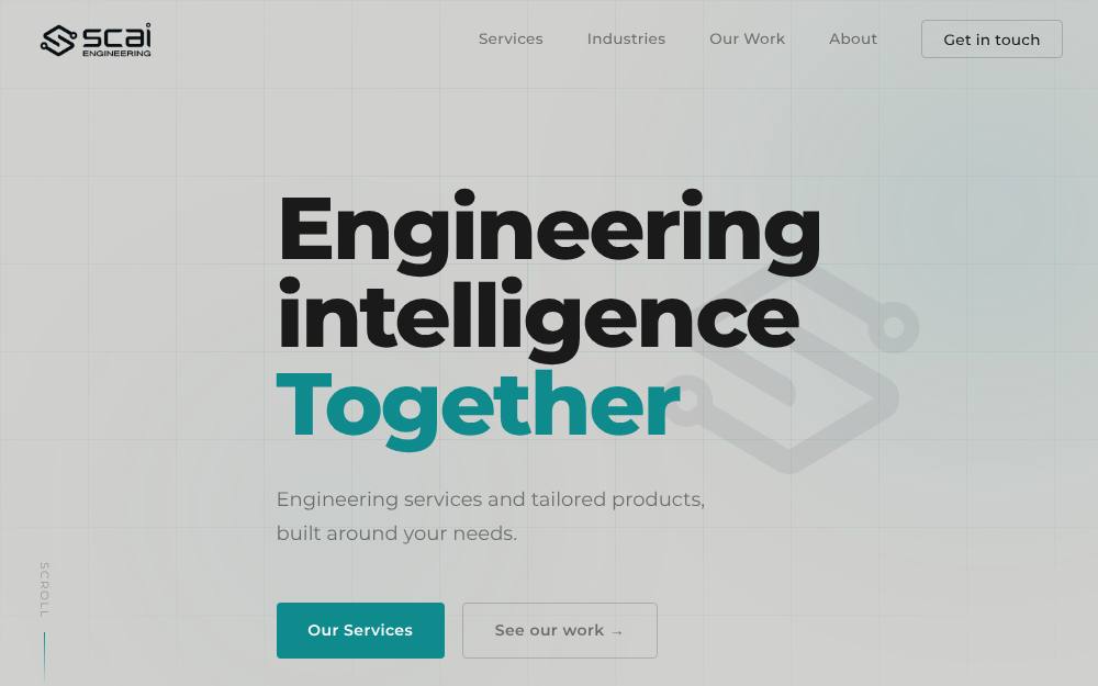 Portada de la web de Scai Engineering