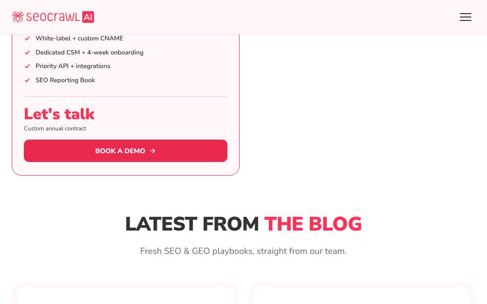 Portada de la web de Seocrawl
